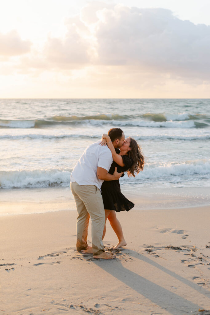 Sunrise engagement shoot in palm beach florida