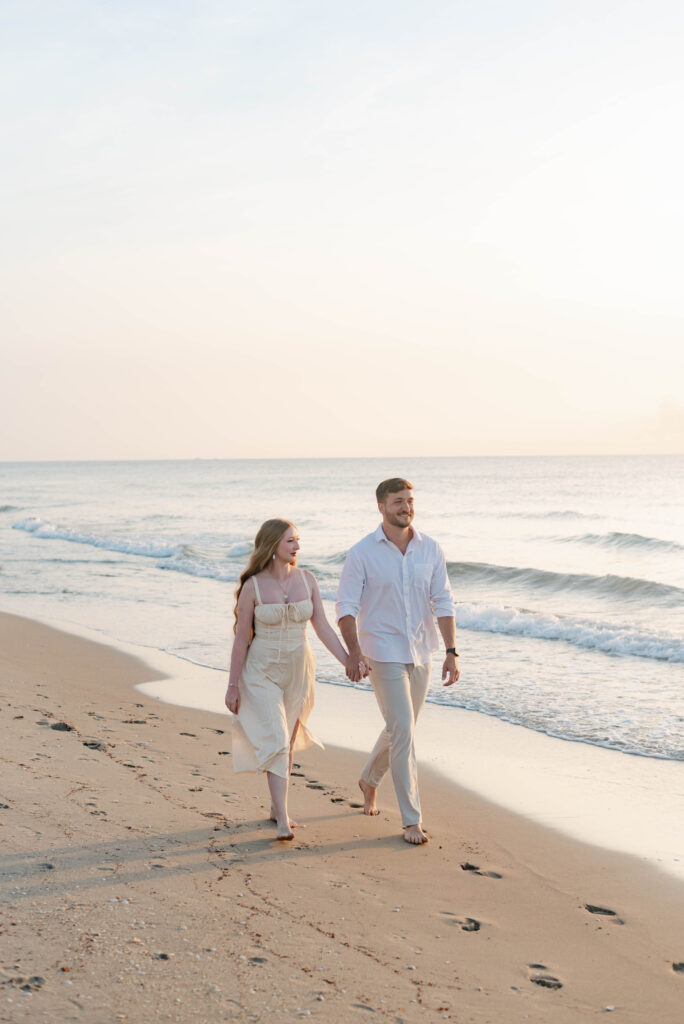 Engagement photo on Worth Avenue in Palm Beach Island Florida